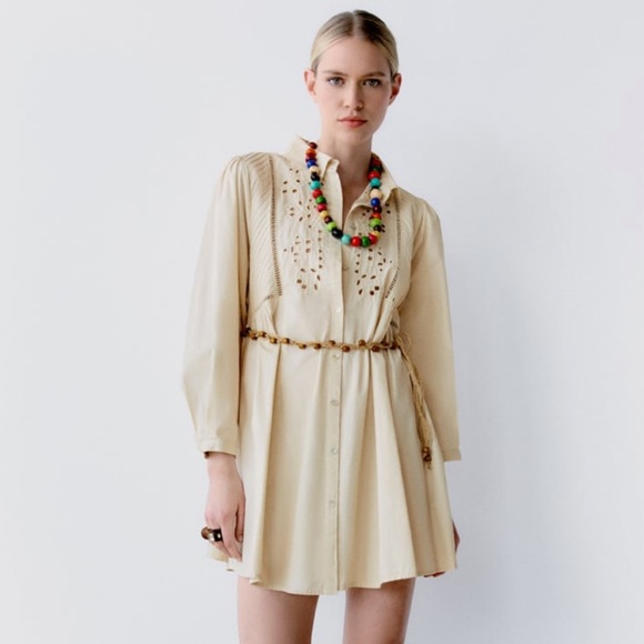 Zara Dresses & Skirts - Zara Belted Shirt Dress